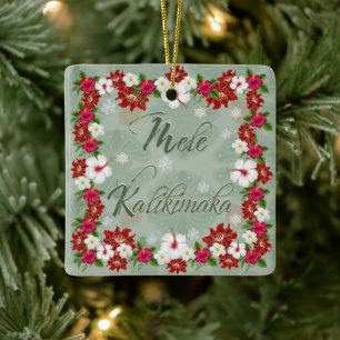 Mele Kalikimaka Christmas Tree Ornament