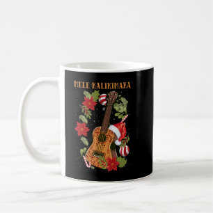 MELE KALIKIMAKA Christmas Ukulele Hawaii Gift   Coffee Mug