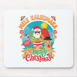 Mele Kalikimaka for a Bright Hawaiian Christmas Mouse Pad