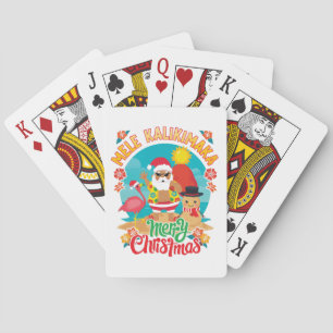 Mele Kalikimaka for a Bright Hawaiian Christmas Playing Cards