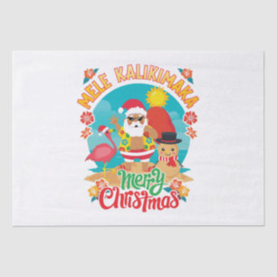 Mele Kalikimaka for a Bright Hawaiian Christmas Tissue Paper