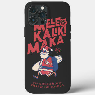 Mele Kalikimaka - Funny Santa Hawaiian Christmas  iPhone 13 Pro Max Case