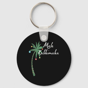 Mele Kalikimaka Hawaii Christmas Hawaiian T Shirt Keychain