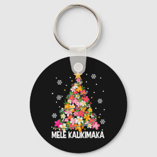 Mele Kalikimaka Hawaii Hawaiian Christmas Xmas Gir Keychain