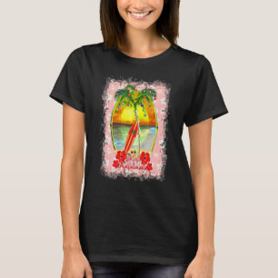 Mele Kalikimaka Hawaiian Christmas Surf Surfing T-Shirt