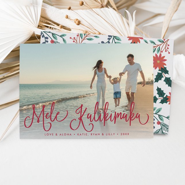 Mele Kalikimaka | Hawaiian Holiday Photo Card (Creator Uploaded)