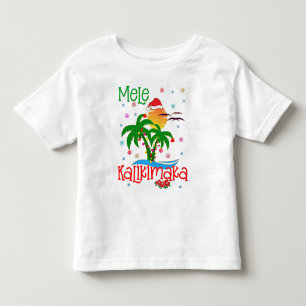 Mele Kalikimaka Hawaiian Merry Christmas Aloha  Toddler T-shirt
