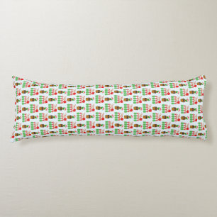 Mele Kalikimaka Hawaiian Pineapple Merry Christmas Body Pillow