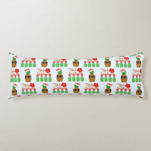 Mele Kalikimaka Hawaiian Pineapple Merry Christmas Body Pillow