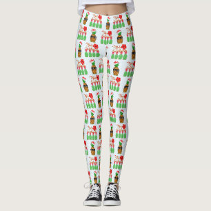 Mele Kalikimaka Hawaiian Pineapple Merry Christmas Leggings