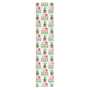 Mele Kalikimaka Hawaiian Pineapple Merry Christmas Short Table Runner