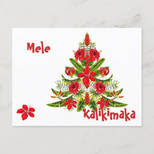 Mele Kalikimaka Hawaiian Post Card