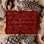 Mele Kalikimaka Hawaiian Tropical Christmas Card<br><div class="desc">Celebrate the season with our holiday featuring original artwork of foil lettering and foliage - the perfect way to personalize a greeting to your family and friends.</div>