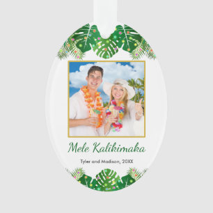 Mele Kalikimaka Hawaiian Tropical Christmas Photo