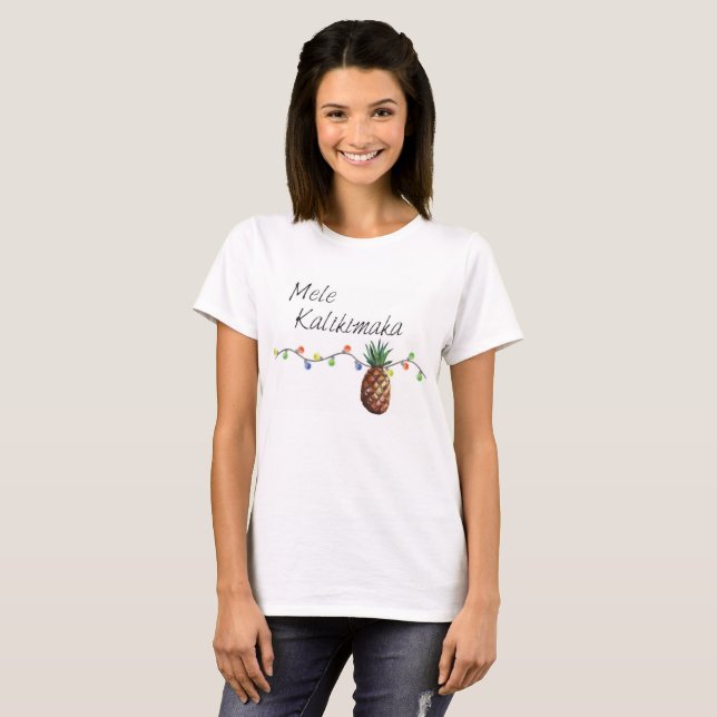 Mele Kalikimaka - le T-shirt des femmes de Noël (Devant entier)