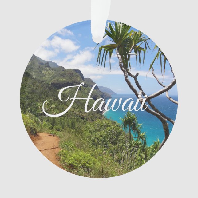 Mele Kalikimaka Merry Christmas Hawaii Keepsake Ornament (Front)