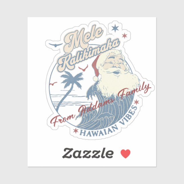 Mele Kalikimaka Merry Christmas Hawaii Tropical (Sheet)