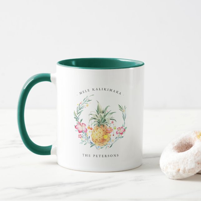 Mele Kalikimaka | Mug de Noël de l'île (Avec donut)
