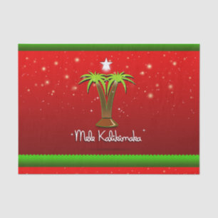 Mele Kalikimaka Palm Tree for Xmas Tissue Paper