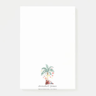 Mele Kalikimaka   Personalized Christmas Palms Post-it Notes