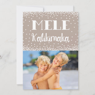 Mele Kalikimaka Photo Holiday Flat Card