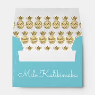 Mele Kalikimaka Pineapple Christmas Envelope