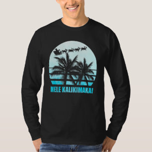 Mele Kalikimaka Retro Hawaiian Christmas Family Va T-Shirt