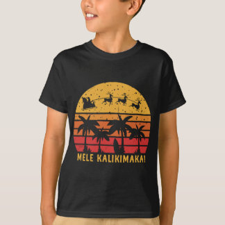 Mele Kalikimaka Retro Hawaiian Christmas Family Va T-Shirt