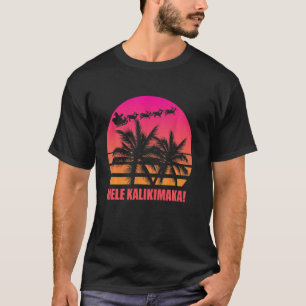 Mele Kalikimaka Retro Hawaiian Christmas Family Va T-Shirt