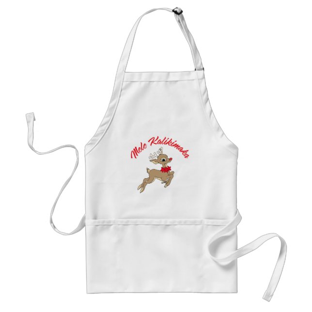 Mele Kalikimaka Rudolph Standard Apron (Front)