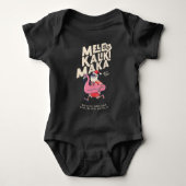 Mele Kalikimaka Santa Flamingo Christmas Getaway B Baby Bodysuit (Front)