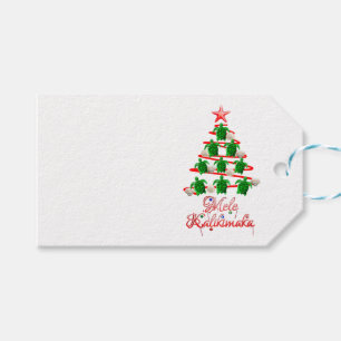 Mele Kalikimaka Sea Turtles Gift Tags