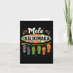 Mele Kalikimaka Trocal Christmas Flip Flop Card
