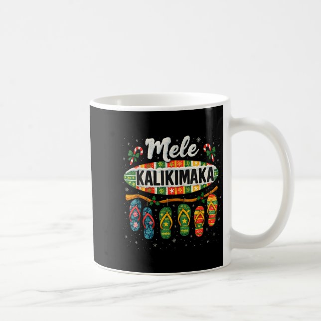 Mele Kalikimaka Trocal Christmas Flip Flop  Coffee Mug (Right)