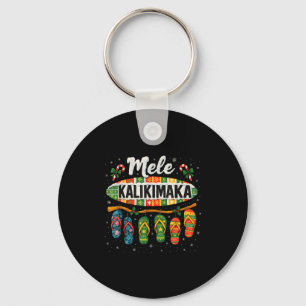 Mele Kalikimaka Trocal Christmas Flip Flop  Keychain