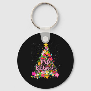 Mele Kalikimaka Trocal Christmas Hawaiian Xmas Keychain