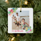 Mele Kalikimaka Tropical Flowers Photo Christmas