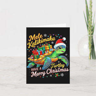 Mele Kalikimaka Turtley Have A Merry Christmas Card