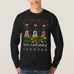 Mele Kalikimaka Ukulele Guitar Ugly Ukulele Christ T-Shirt