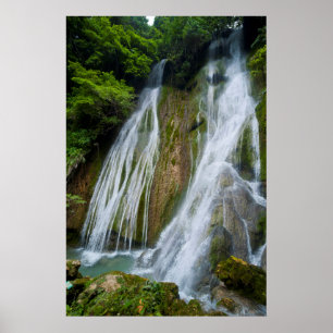 Mele-Maat Waterfall In Jungle Poster
