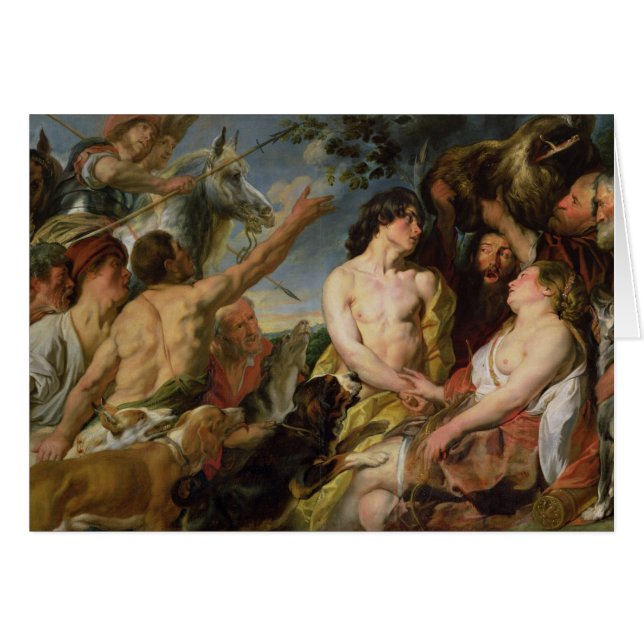 Meleager and Atalanta (oil on canvas) (Front Horizontal)