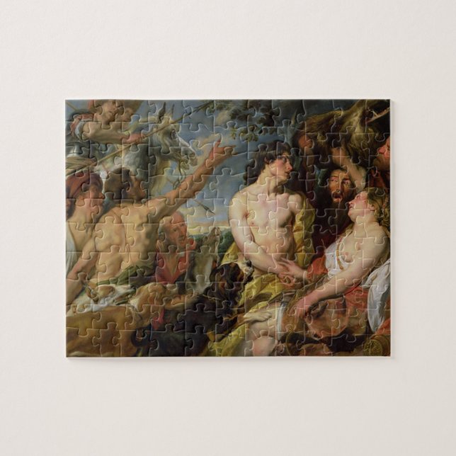 Meleager and Atalanta (oil on canvas) Jigsaw Puzzle (Horizontal)