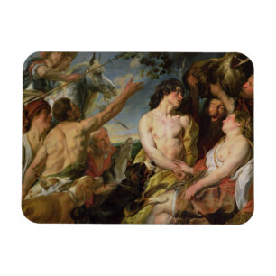 Meleager and Atalanta (oil on canvas) Magnet