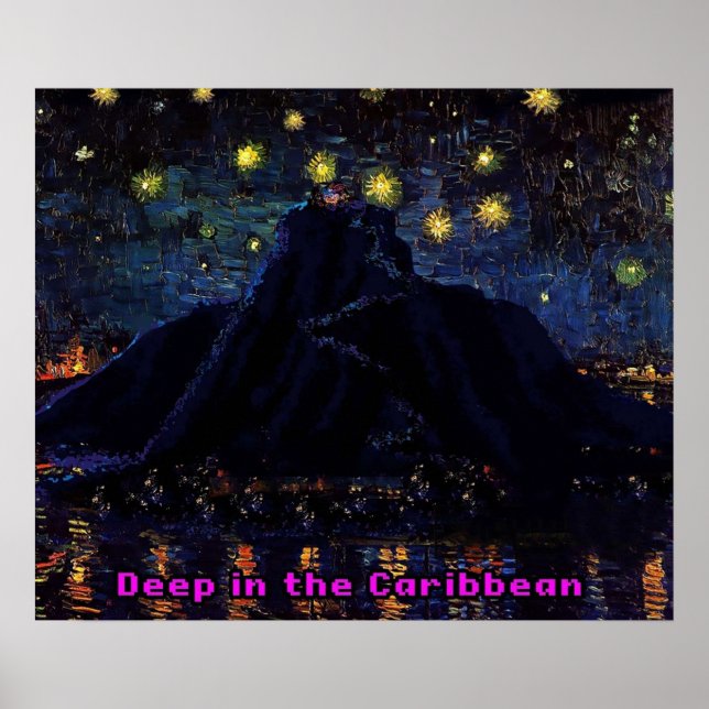 Melee Starry Night 2  Starry Night over the Island Poster (Front)