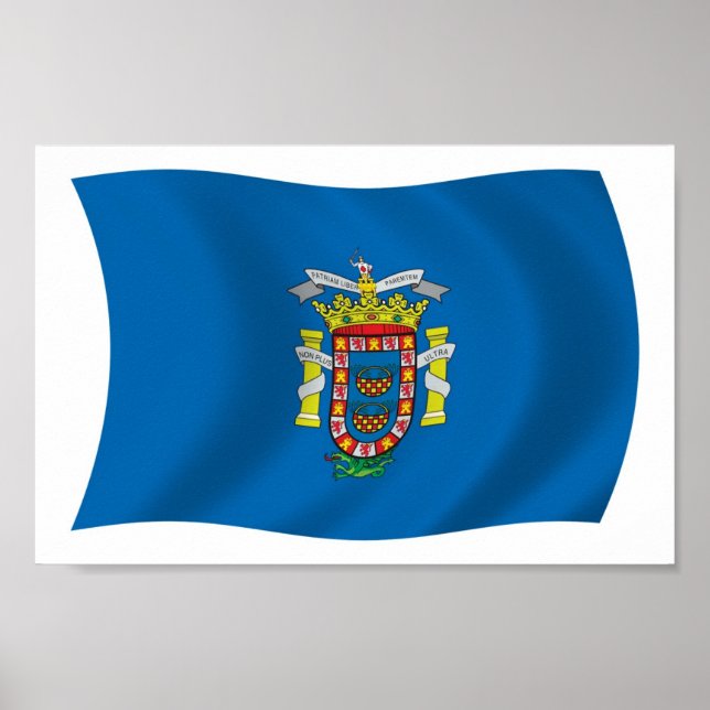 Melilla Flag Poster Print (Front)