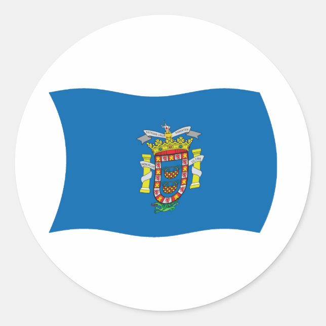 Melilla Flag Sticker (Front)