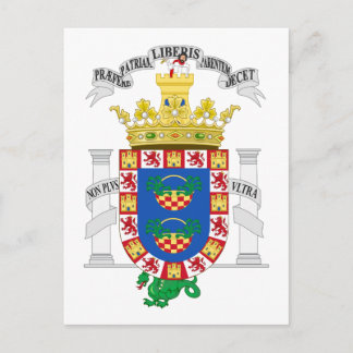 Melilla (Spain) Coat of Arms Postcard