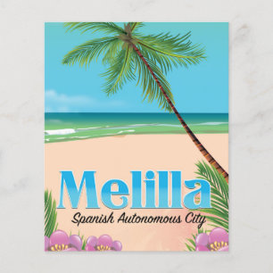 Melilla Spanish Autonomous City Travel poster.