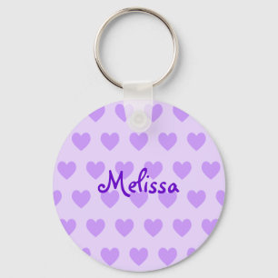 Melissa in Purple Keychain
