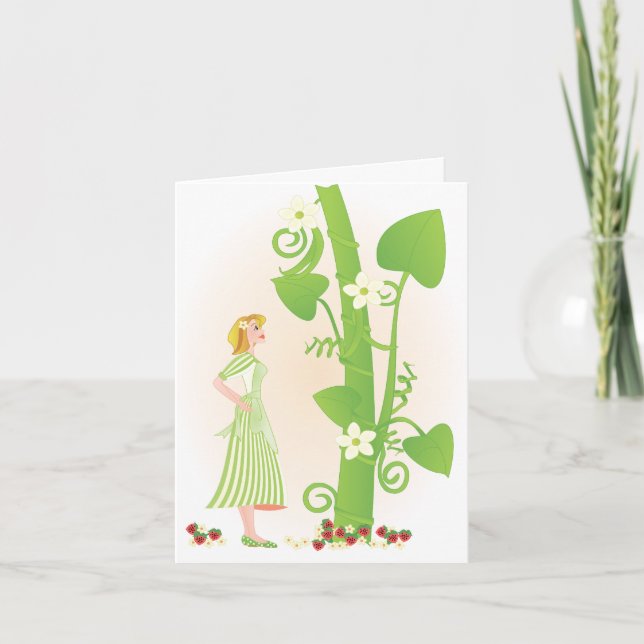 Melissa in the Beanstalk Card (Front)